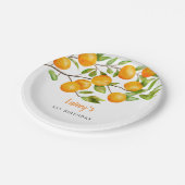 Little Cutie Summer Birthday Papieren Bordje (Gekanteld)