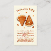 Little cutie taart herfst boeken voor Baby Visitekaartje (Voorkant)