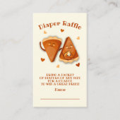 Little Cutie Taart Herfst Luier Raffle Visitekaartje (Voorkant)