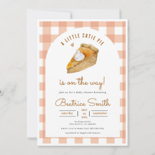 Little cutie taart Herfst meisje Baby shower Kaart