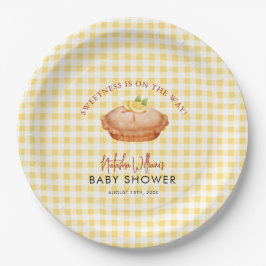 Little Cutie taart is op de weg baby shower Papieren Bordje