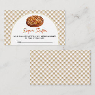 Little Cutie Taart Luier Raffle Baby shower Informatiekaartje