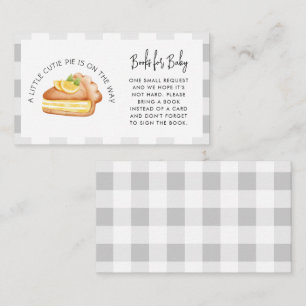Little Cutie Taartboeken voor Baby shower Informatiekaartje