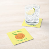 Little Cutie Tangerine Baby shower Kartonnen Onderzetters (Insitu)