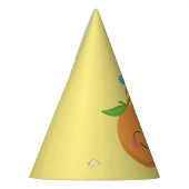Little Cutie Tangerine Birthday Party Feesthoedjes (Links)