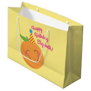 Little Cutie Tangerine Birthday Party Groot Cadeauzakje