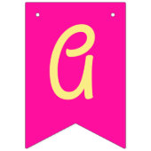 Little Cutie Tangerine Birthday Party Vlaggetjes (Derde vlag)