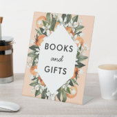 Little Cutie Thema Baby Shower Boeken en Cadeaus Reclamebord Met Voetstuk (Insitu)