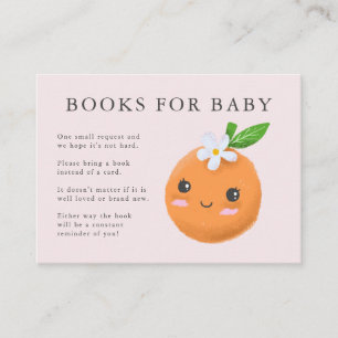 Little Cutie Thema Boeken voor Baby Pink Baby show Informatiekaartje