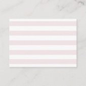 Little Cutie Thema Boeken voor Baby Pink Baby show Informatiekaartje (Achterkant)