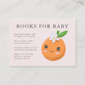 Little Cutie Thema Boeken voor Baby Pink Baby show Informatiekaartje (Voorkant)