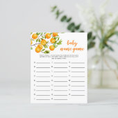 Little Cutie Theme Baby Name Shower Game (Staand voorkant)