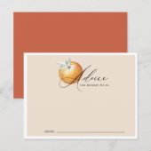 Little Cutie Theme Baby shower Advies Kaart (Voorkant / Achterkant)