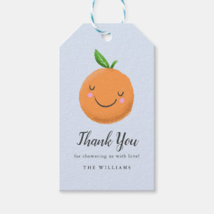 Little Cutie Theme Blue Baby shower Favor Cadeaulabel