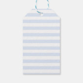 Little Cutie Theme Blue Baby shower Favor Cadeaulabel (Achterkant)