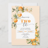 Little cutie Twee schattig 2e verjaardagsfeestje Kaart (Voorkant)