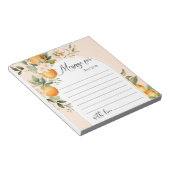 Little cutie verjaardag tijd capsule bericht notitieblok (Schuin)