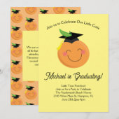 Little Cutie voorschool afstudeerfeest Tangerine Kaart (Voorkant / Achterkant)