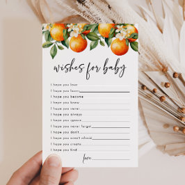 Little Cutie Wishes voor Baby Citrus Oranje Advies