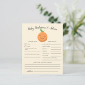 Little Cutie Yellow Baby Predictions & Advice Kaar (Staand voorkant)