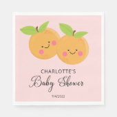 Little Cuties Twins Baby shower Napkins Servet (Voorkant)