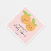 Little Cuties Twins Baby shower Napkins Servet (Hoek)