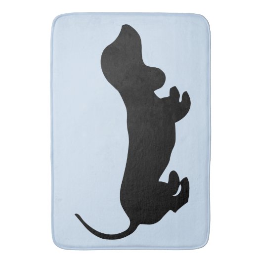 Little Dachshund Design Bath Mat (Voorkant Verticaal)