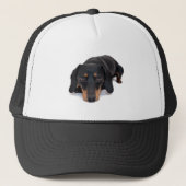 Little Dachshund Dog Trucker Pet (Voorkant)