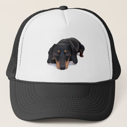Little Dachshund Dog Trucker Pet (Voorkant)