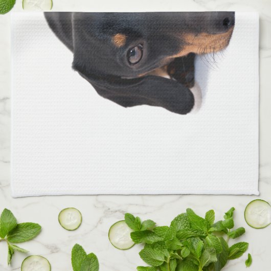 Little Dachshund Theedoek (Gevouwen)