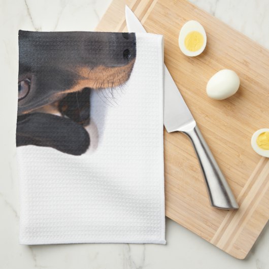 Little Dachshund Theedoek (Quarter Fold)