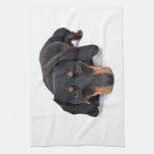 Little Dachshund Theedoek (Verticaal)