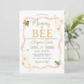 Little Daisies Bee Baby shower Mama to Bee Kaart (Staand voorkant)