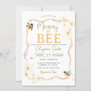 Little Daisies Bee Baby shower Mama to Bee Kaart