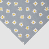 Little Daisies - dusty steel gray Tissuepapier (Detail)