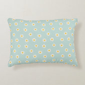 Little Daisies - soft teal Accent Kussen (Voorkant)