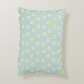 Little Daisies - soft teal Accent Kussen (Achterkant (Verticaal))