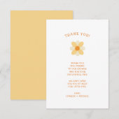 Little Daisy baby shower bedankt (Voorkant / Achterkant)