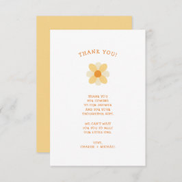 Little Daisy baby shower bedankt