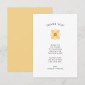 Little Daisy baby shower bedankt (Voorkant / Achterkant)