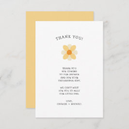 Little Daisy baby shower bedankt