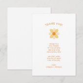 Little Daisy baby shower bedankt (Voorkant / Achterkant)