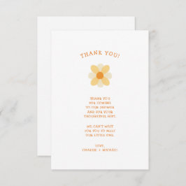 Little Daisy baby shower bedankt