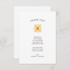 Little Daisy baby shower bedankt