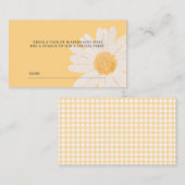 Little Daisy Baby shower Luier Raffle Ticket (Voorkant / Achterkant)