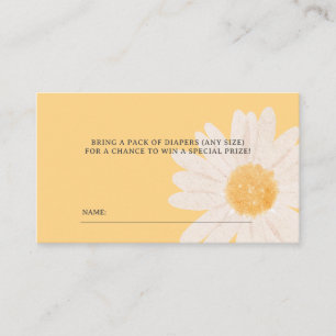 Little Daisy Baby shower Luier Raffle Ticket