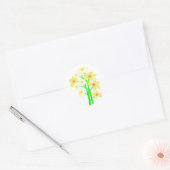 Little Daisy Bouquet Ronde Sticker (Envelop)