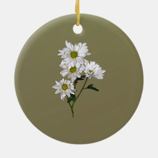 Little Daisy die naar boven kijkt Keramisch Ornament (Achterkant)