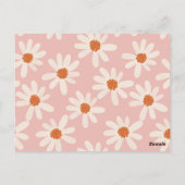 Little Daisy Theme Girl Birthday Invitation Briefkaart (Achterkant)