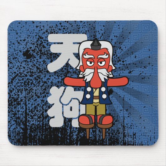 Little Daitengu Yokai Grunge Muismat (Voorkant)